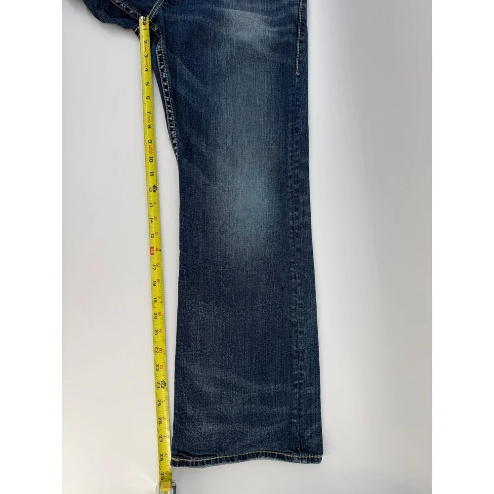 Silver Jeans Gordie 36x30 Mens‎ Y2K Relaxed Straight Leg Medium Wash Vintage